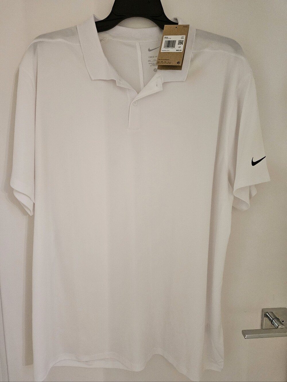 NWT Nike Dri-FIT Victory Men's Golf Polo Shirt White XXL